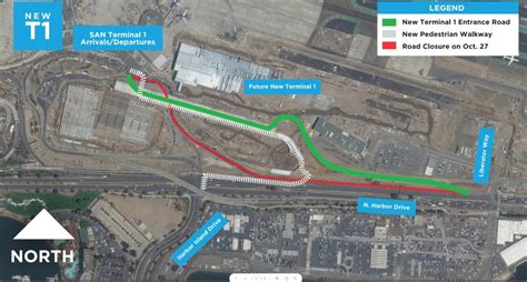 New Terminal 1 entrances at SAN to open this week